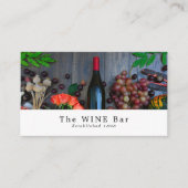 Carte De Visite Écran Vin, Bar À Vins/Vin (Devant)