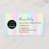 Carte De Visite Écrans à ongles de maquillage pour artiste Lash Lo (Dos)