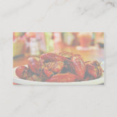 Carte De Visite Écrevisses à la Chambre d'huître de point (Dos)