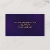 Carte De Visite Ecriture créative - Fontaine Papillon en encre (Dos)