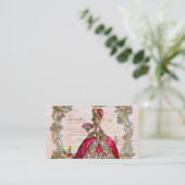 Carte De Visite Écriture de script français et Marie Antoinette (Debout devant)