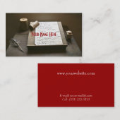 Carte De Visite Écriture démodée (Devant / Derrière)