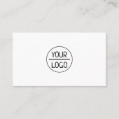 Carte De Visite Écriture féminine blanche logo personnalisé bus de (Devant)