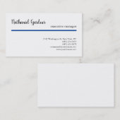 Carte De Visite Écriture manuscrite de tendance Simple créative mo (Devant / Derrière)