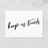 Carte De Visite Écriture manuscrite décontractée Simple Nous avons (Dos)