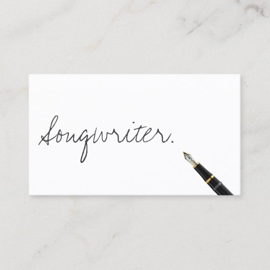 Carte de visite écriture manuscrite Gratuite Scrip (Devant)