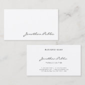 Carte De Visite Écriture manuscrite libre créative professionnelle (Devant / Derrière)