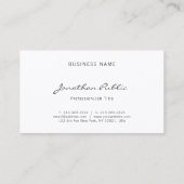 Carte De Visite Écriture manuscrite libre créative professionnelle (Dos)