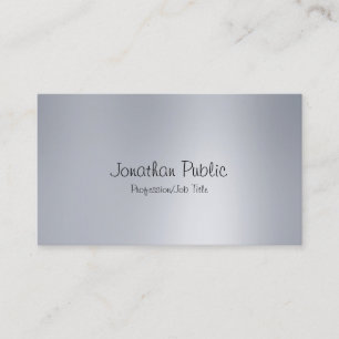 Carte De Visite Écriture manuscrite libre sophistiquée moderne arg