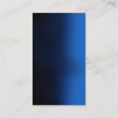 Carte De Visite Écriture manuscrite moderne couleur bleu foncé Pla (Dos)