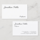 Carte De Visite Écriture manuscrite moderne personnalisée Modèle m (Devant / Derrière)