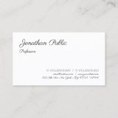 Carte De Visite Écriture manuscrite moderne personnalisée Modèle m (Dos)