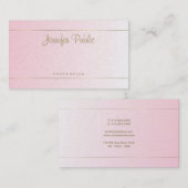 Carte De Visite Écriture manuscrite moderne Script Calligraphie Gl (Devant / Derrière)