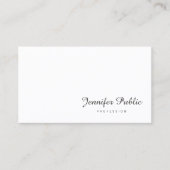 Carte De Visite Écriture manuscrite Nom de script Élégant minimali (Devant)