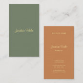 Carte De Visite Écriture manuscrite Nom du script Modèle Moderne É (Devant / Derrière)