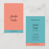 Carte De Visite Écriture manuscrite Nom du script Trending Modern  (Devant / Derrière)