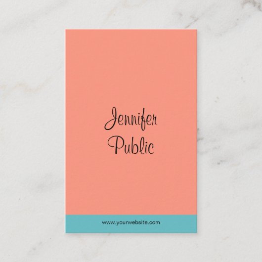 Carte De Visite Écriture manuscrite Nom du script Trending Modern  (Devant)