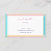 Carte De Visite Écriture manuscrite Nom Texte Simple Moderne Tenda (Dos)