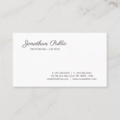 Carte De Visite Écriture manuscrite personnalisée Script moderne s (Devant)