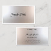 Carte De Visite Écriture manuscrite Script Beauté Salon Modèle ten (Devant / Derrière)