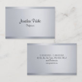 Carte De Visite Écriture manuscrite Script Modèle moderne Faux Arg (Devant / Derrière)