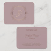 Carte De Visite Écriture manuscrite Script Modern Elite Design Mod (Devant / Derrière)