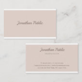 Carte De Visite Écriture moderne Élégant Modèle professionnel (Devant / Derrière)