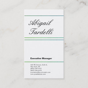 Carte De Visite Écriture professionnelle minimaliste classique