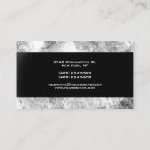 Carte De Visite Écriture professionnelle moderne Gris noir (Dos)