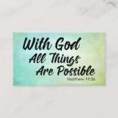 Carte De Visite Écriture sainte grunge en pastel de 19h26 de (Devant)