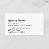 Carte De Visite Écriture sainte grunge rose et bleue de 4h13 de (Dos)