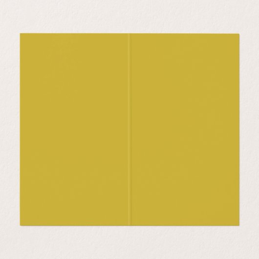 Carte De Visite Écriture simple professionnelle couleur or vertica (Intérieur déplié)