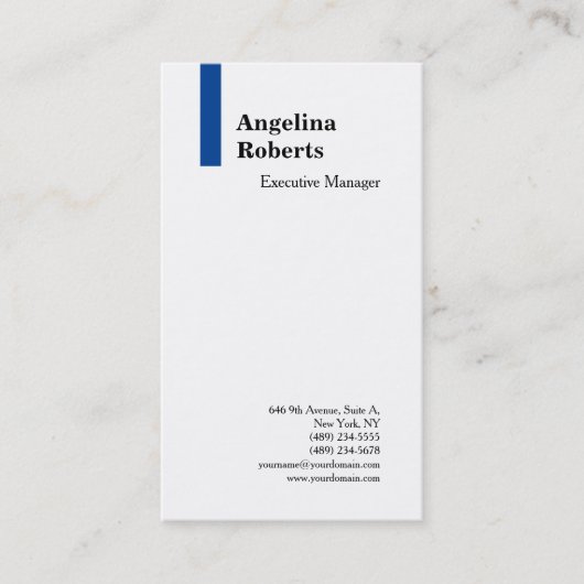 Carte De Visite Écriture tendance professionnelle simple minimalis (Devant)