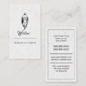 Carte De Visite Écrivain (Devant / Derrière)