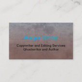 Carte De Visite Écrivain Abstrait Earthy Tint professionnel (Devant)