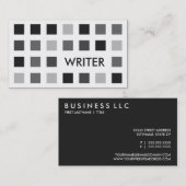 Carte De Visite ÉCRIVAIN (carrés modernes) (Devant / Derrière)