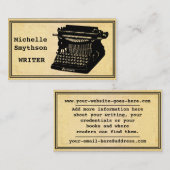 Carte De Visite Écrivain d'antiquité (Devant / Derrière)