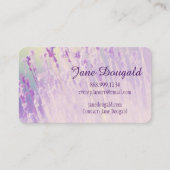 Carte De Visite Écrivain de couleur aquarelle Floral Classic (Devant)