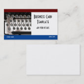 Carte De Visite Écrivain de machine à écrire Blog Blogueur (Devant / Derrière)