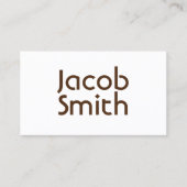 Carte De Visite Écrivain de mystère Brown (Devant)