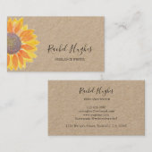 Carte De Visite Écrivain de papier Kraft minimal moderne (Devant / Derrière)