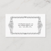 Carte De Visite Écrivain de quilles de l'auteur, rédacteur, Essayi (Dos)