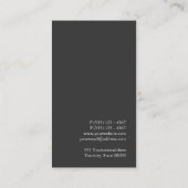 Carte De Visite Écrivain de science-fiction Black House Fly (Dos)