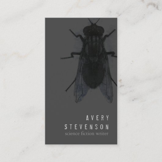 Carte De Visite Écrivain de science-fiction Black House Fly (Devant)