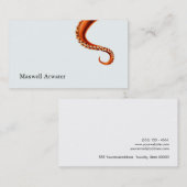 Carte De Visite Écrivain de science-fiction cool Octopus Tentacles (Devant / Derrière)