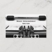 Carte De Visite Ecrivain Et Journaliste Conception D'Écrivain (Devant)