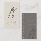 Carte De Visite Écrivain indépendant, Auteur, Professionnel modern (Devant / Derrière)