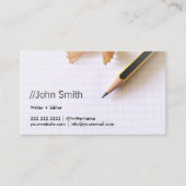 Carte De Visite Écrivain indépendant Éditeur professionnel Sharp P (Devant)