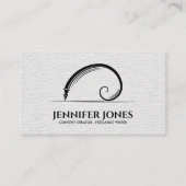 Carte De Visite Ecrivain indépendant Géométrie sacrée Spirale doré (Devant)