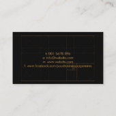 Carte De Visite Ecrivain indépendant Géométrie sacrée Spirale doré (Dos)